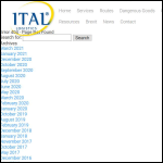 Screen shot of the ITAL Logistics Ltd website.
