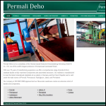 Screen shot of the Permali Deho Ltd website.