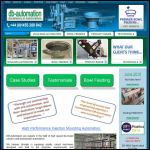 Screen shot of the DB Automation Ltd website.
