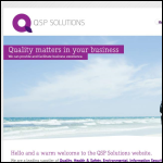 Screen shot of the QSP Solutions website.