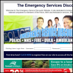 Screen shot of the Emergency Service Ltd website.