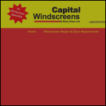 Screen shot of the Capital Windscreens Ltd website.