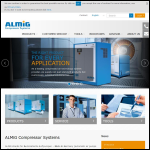 Screen shot of the ALMiG UK Ltd website.