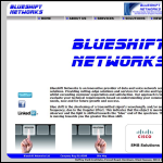 Screen shot of the Blueshift Networks website.