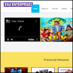 Screen shot of the E4u Enterprises Ltd website.