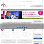 Screen shot of the DJS Research Ltd website.