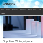 Screen shot of the Polystyrene Packaging Supplies Ltd website.