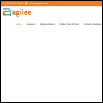 Screen shot of the Agilee Ltd website.