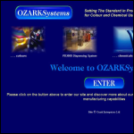 Screen shot of the Ozark Systems website.