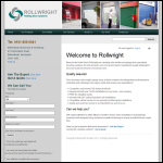 Screen shot of the Rollwright Rolling Door Systems website.