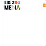 Screen shot of the Big Zoo Media Ltd website.