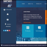 Screen shot of the Sarsen Technology Ltd website.