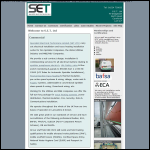 Screen shot of the SET Specialist Electrical Technicians Ltd website.