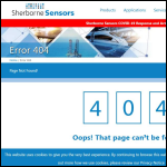 Screen shot of the Sherborne Sensors Ltd website.