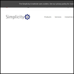 Screen shot of the Simplicity AI Ltd website.