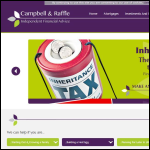 Screen shot of the Campbell & Raffle Independent Financial Advice Ltd website.