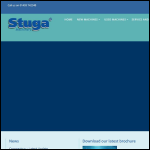 Screen shot of the Stuga Machinery Ltd website.