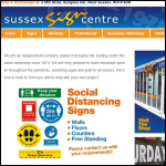Screen shot of the Sussex Sign Centre website.