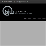 Screen shot of the T.J Williams Instrumentation website.