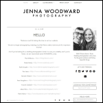 Screen shot of the Jenna Woodward Photography Ltd website.