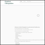 Screen shot of the Hanford Chiropodists Ltd website.