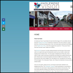 Screen shot of the Haslemere Vision Ltd website.