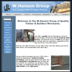 Screen shot of the W.Hanson (Iron Bridge) Ltd website.