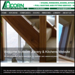 Screen shot of the Acorn Joinery & Kitchens Ltd website.