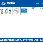 Screen shot of the Western Security Systems Ltd website.