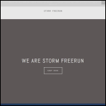 Screen shot of the Storm Freerun Ltd website.