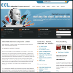 Screen shot of the Electrical Components Ltd website.