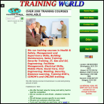 Screen shot of the Training World Ltd website.
