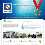 Screen shot of the Weihai Jinhass Chemical Co. Ltd website.