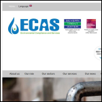 Screen shot of the Environmental Compliance & Services Ltd website.