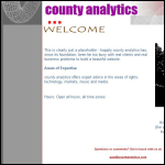 Screen shot of the County Analytics Ltd website.