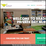 Screen shot of the Bradley Bar Private Day Nursery Ltd website.