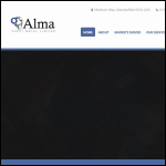 Screen shot of the Alma Sheet Metal Ltd website.