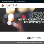 Screen shot of the Ojast Ltd website.