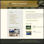 Screen shot of the James & Spackman Ltd website.