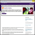 Screen shot of the Longland Safety Management Ltd website.