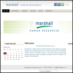 Screen shot of the Marshall Human Resources website.