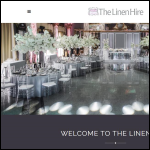 Screen shot of the The Linen Hire Ltd website.