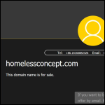 Screen shot of the Less Homeless Ltd website.