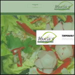 Screen shot of the Hansa's Thai Kitchen Ltd website.