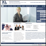Screen shot of the XL-Recruitment website.