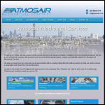 Screen shot of the Atmosair Ltd website.