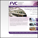 Screen shot of the Foodservice Ventilation Consultants website.