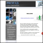 Screen shot of the Profab Ltd website.