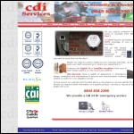 Screen shot of the CDI Services website.