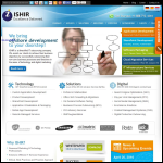 Screen shot of the Ishir Infotech website.
